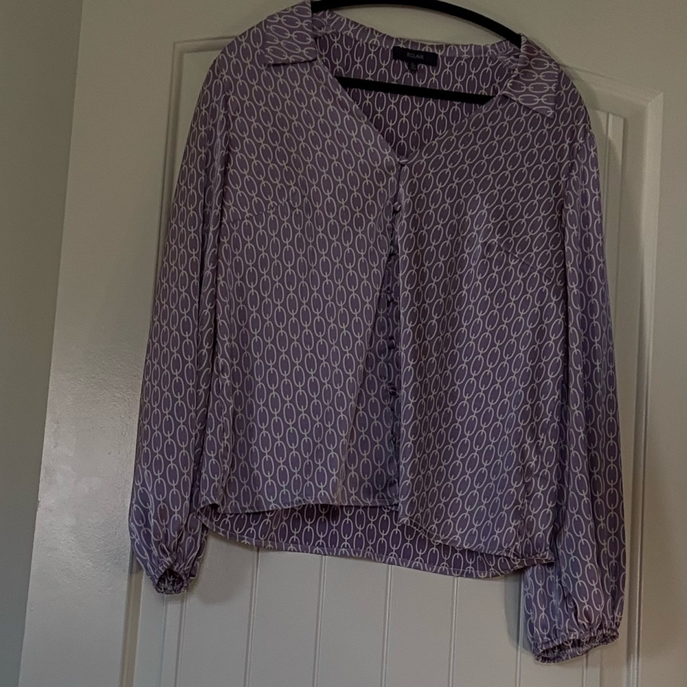 ECLAIR Purple Patterned Women's Top